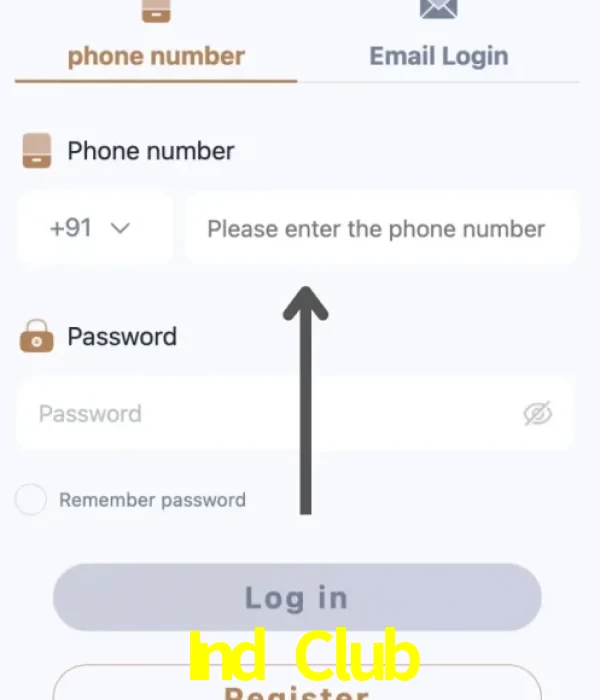 Ind Club login